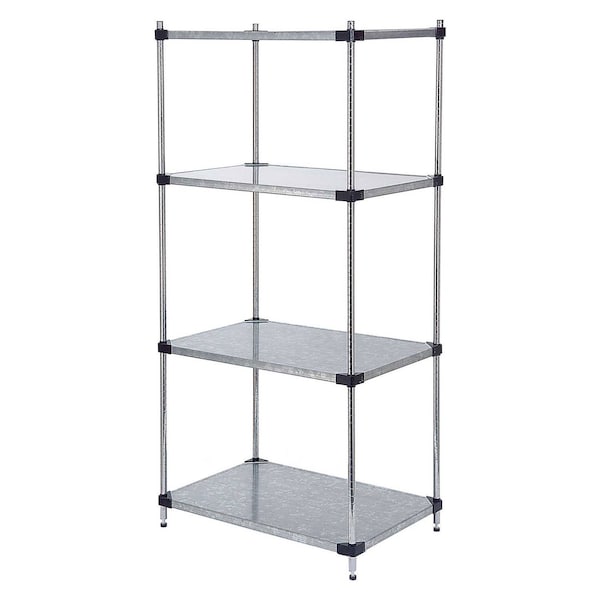 Nexel Shelving, Galvanized Steel, 60W X 18D X 74H 189932 - main